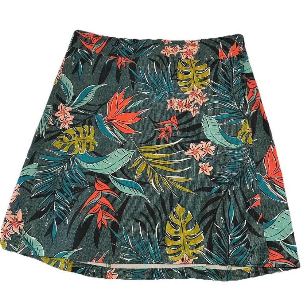 RIP SKIRT Hawaii sz Sm Ocean Wrap Swim Cover Skirt tropical Floral Pockets